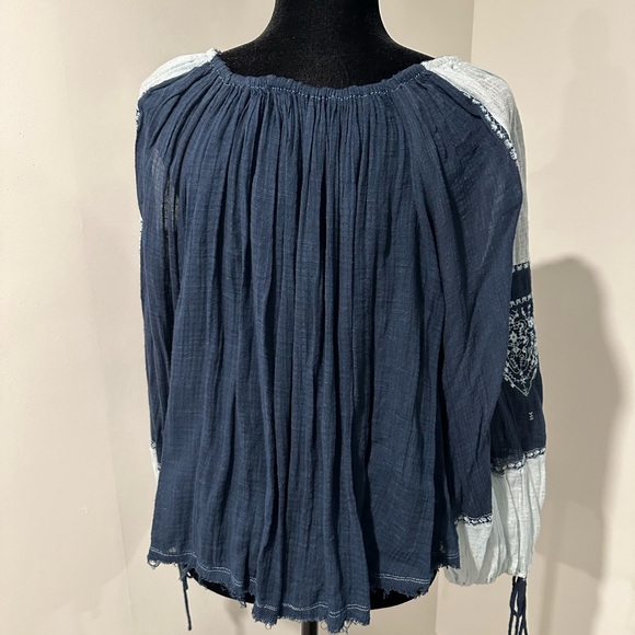 Free People Oversized Boho Blouse - Picture 3 of 3